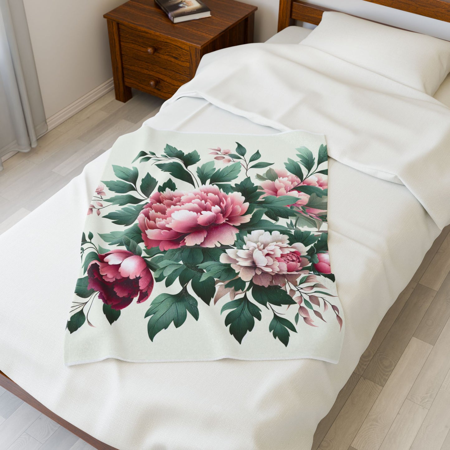 Peony Reverie - Plush Blanket