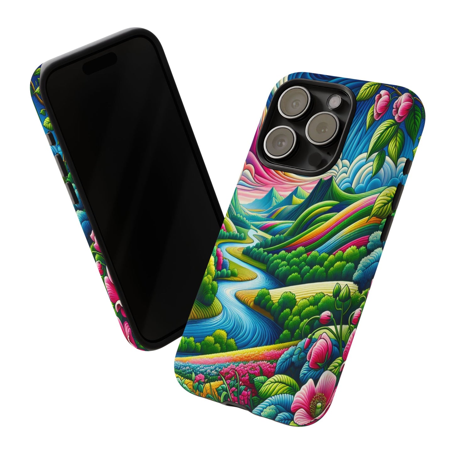 Colorful Landscape Fantasy - Phone Case