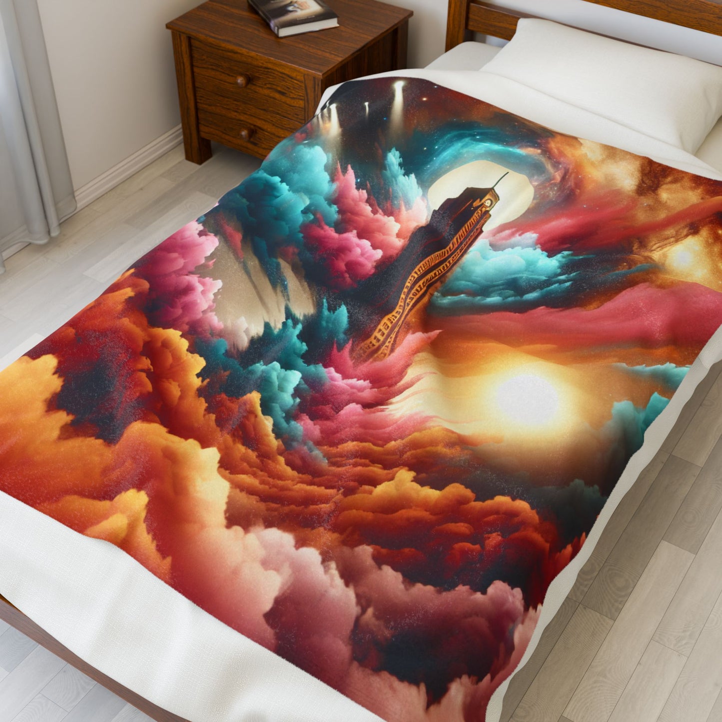 Tower in the Clouds - Plush Blanket