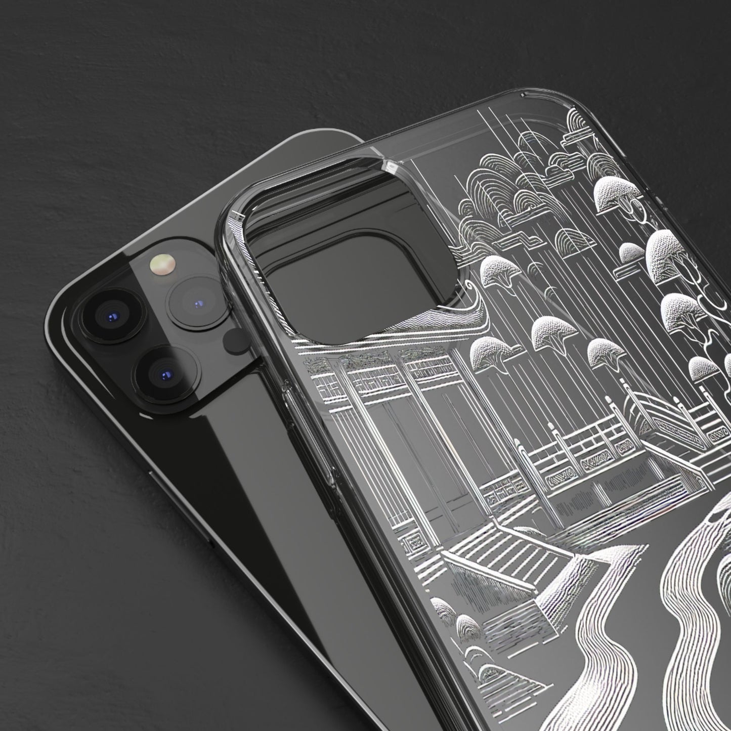 Transparent Zen Pathway Iphone Case Compatible With Iphone 16 15 14 - Clear Phone Cover