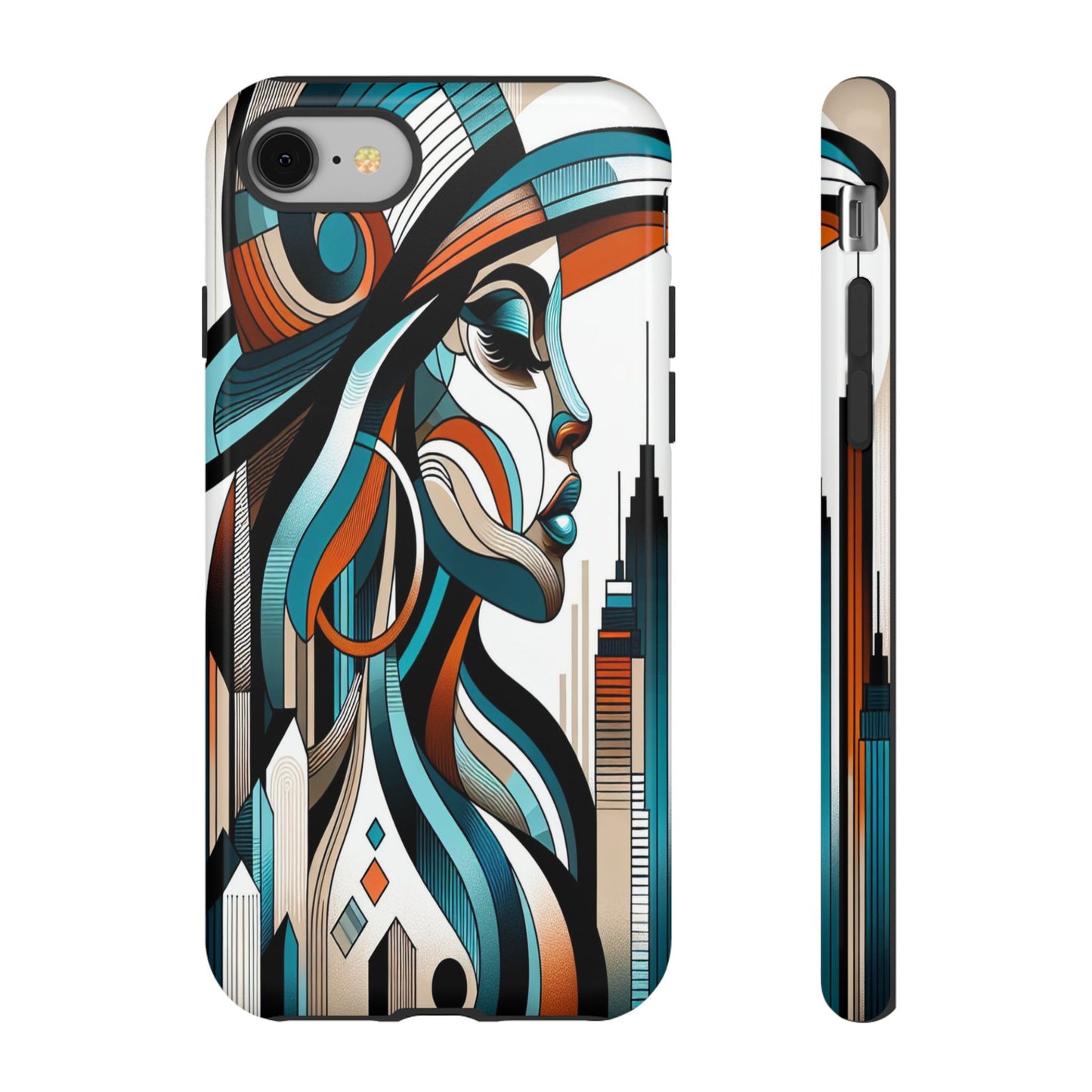 Custom ProtectiveCity Muse in Abstract LinesIphone Case Compatible With Iphone 16 15 14 - Phone Cover