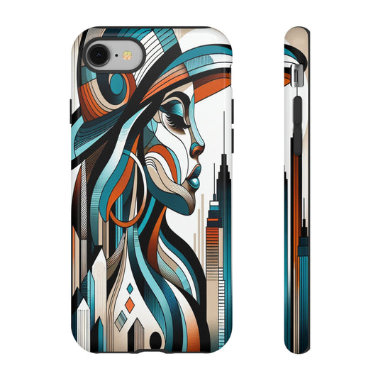Custom ProtectiveCity Muse in Abstract LinesIphone Case Compatible With Iphone 16 15 14 - Phone Cover