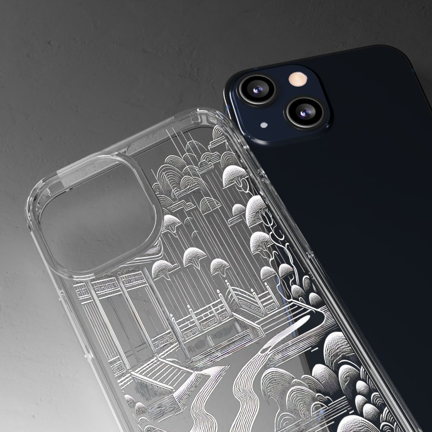 Transparent Zen Pathway Iphone Case Compatible With Iphone 16 15 14 - Clear Phone Cover