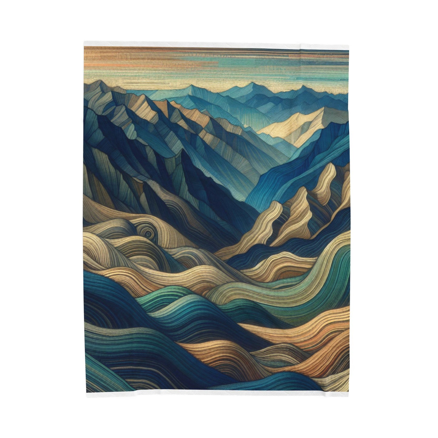 Rolling Contours - Plush Blanket