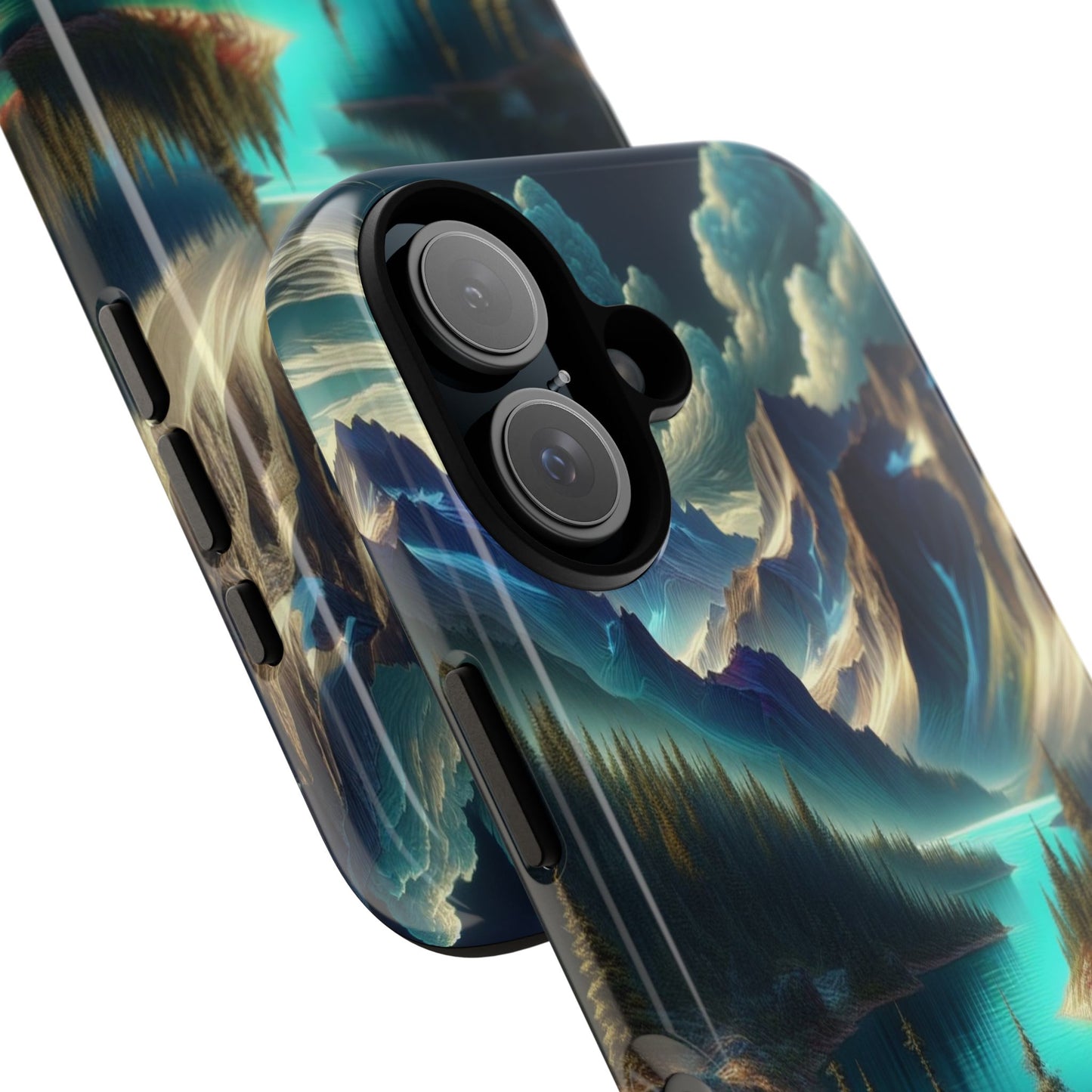 Custom ProtectiveMajestic Peaks and Tranquil WatersIphone Case Compatible With Iphone 16 15 14 - Phone Cover