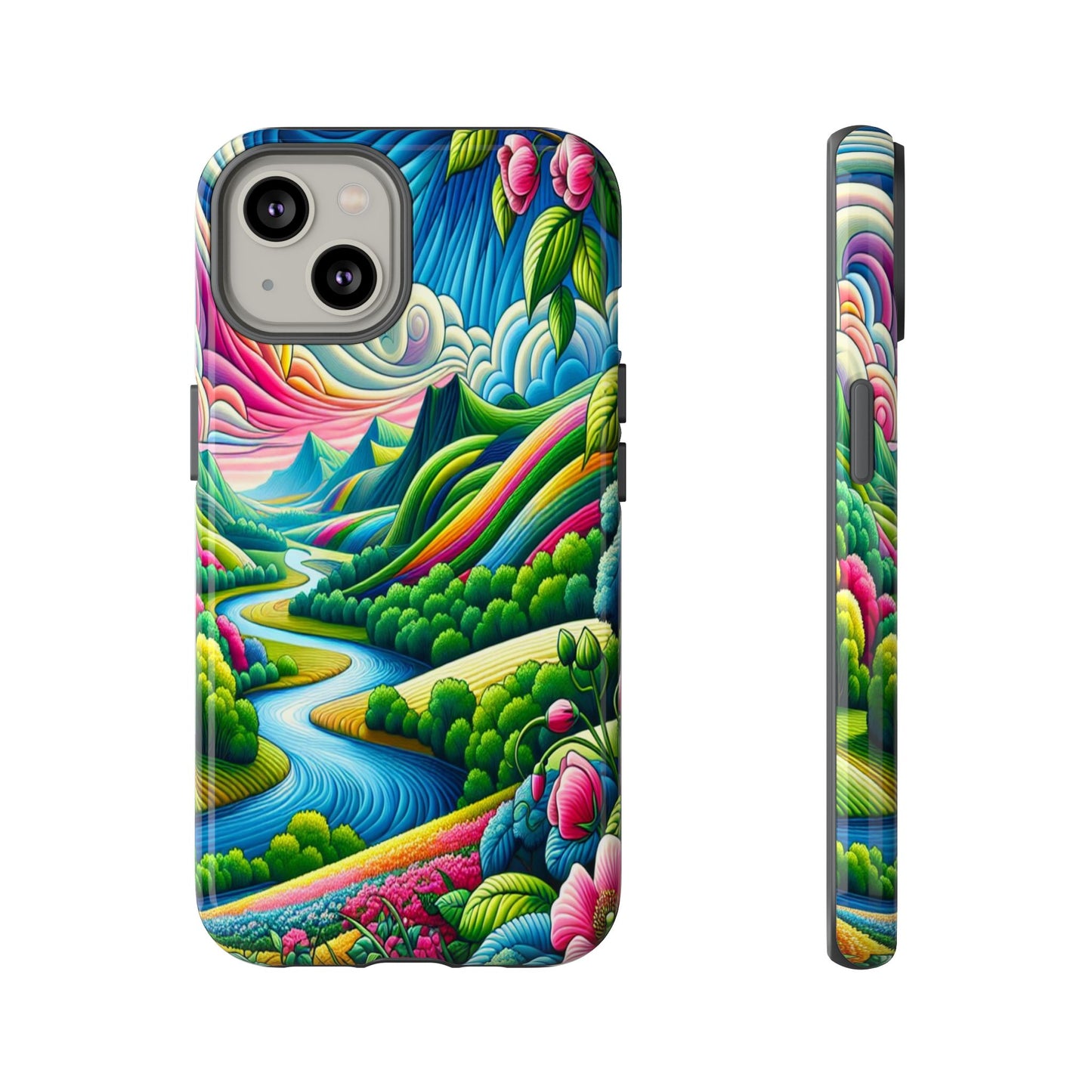 Colorful Landscape Fantasy - Phone Case