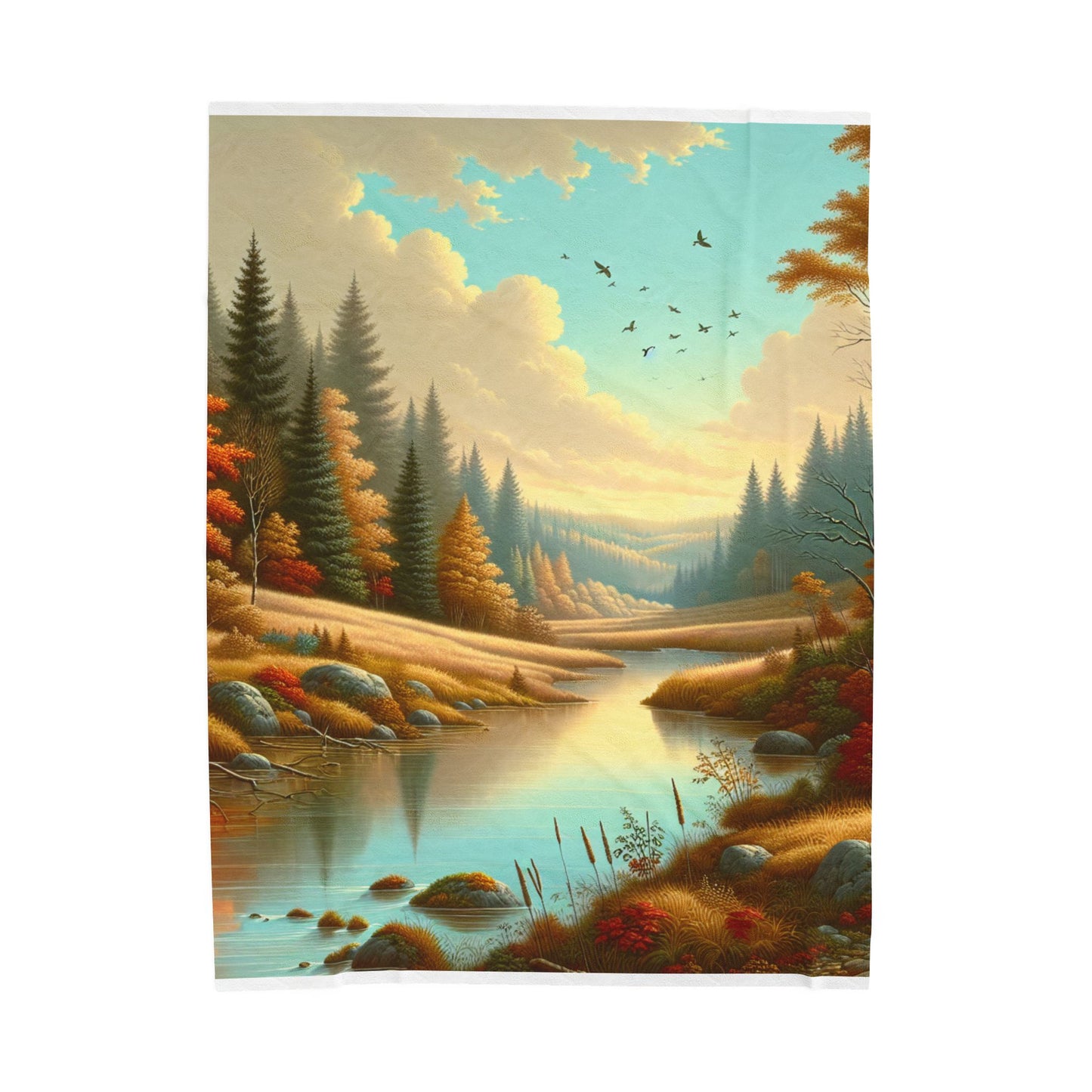 Rippling Serene Expanse- Plush Blanket