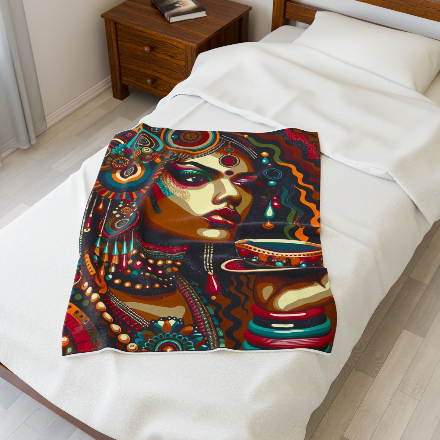 Exquisite Fusion of Culture and Expression - Plush Blanket