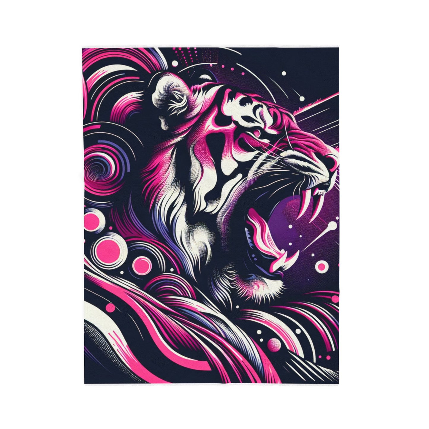 Fierce Majesty Unleashed - Plush Blanket