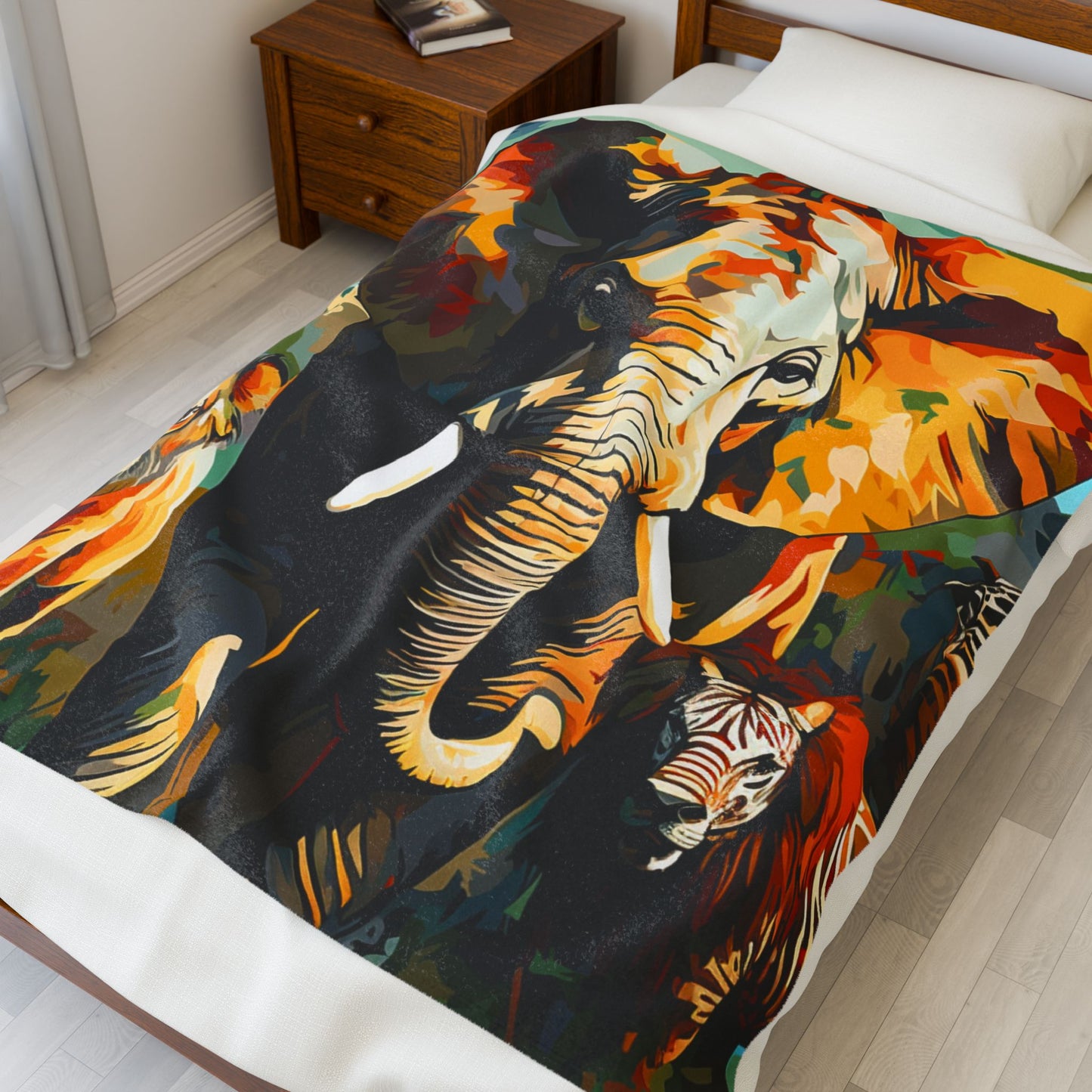 Savanna Giants in Abstract- Plush Blanket