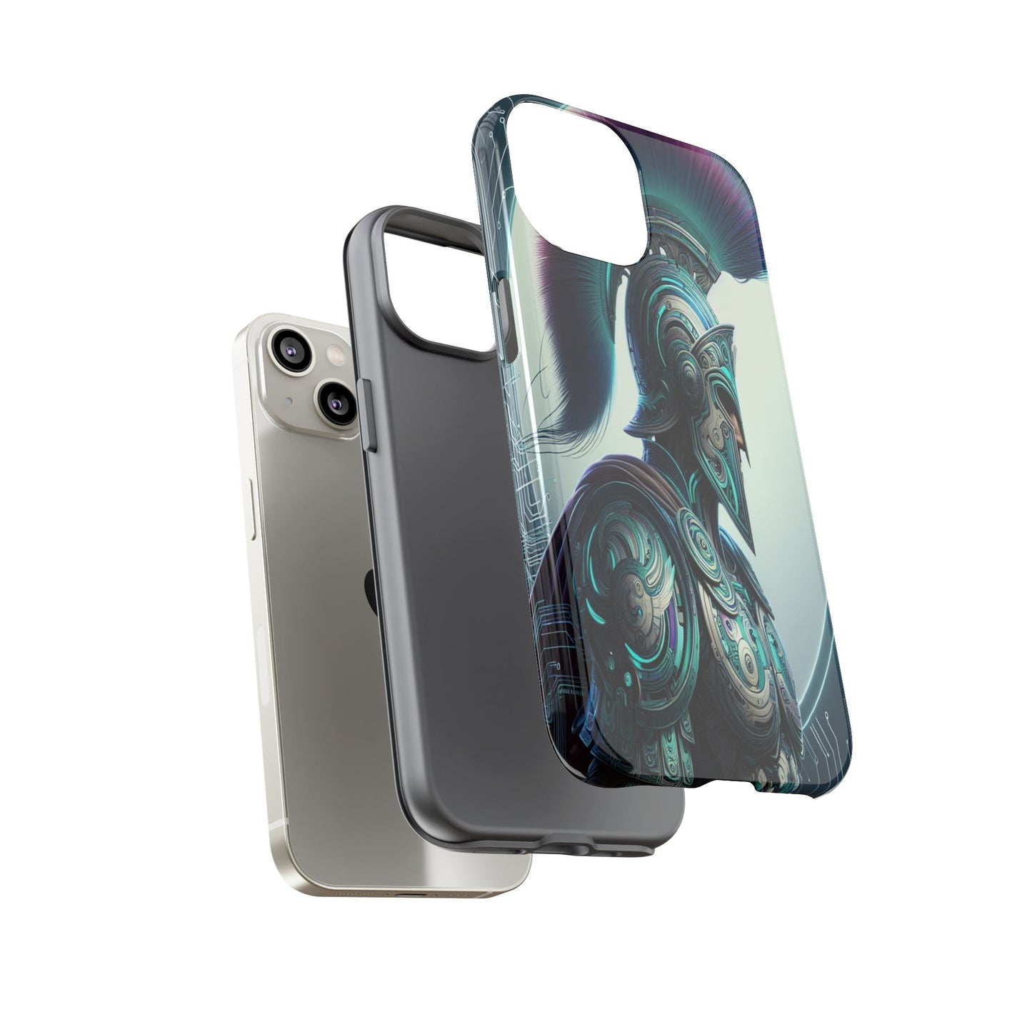 Custom ProtectiveGuardian of the Digital RealmIphone Case Compatible With Iphone 16 15 14 - Phone Cover