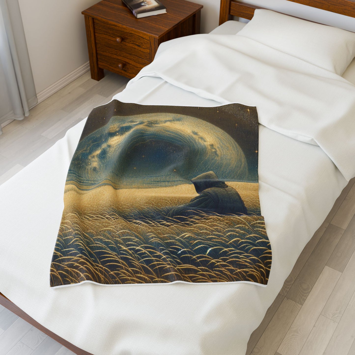 Mystical Evening Wanderer - Plush Blanket
