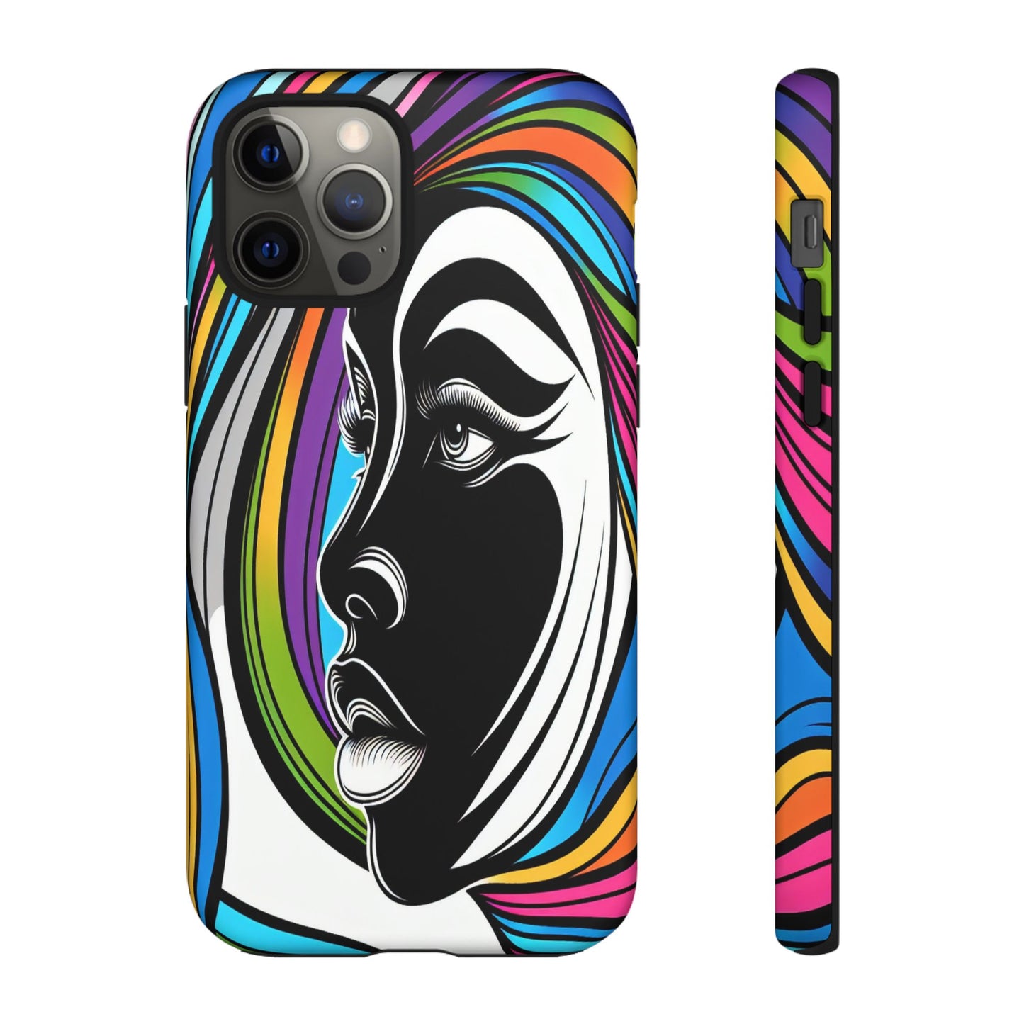 Colorful Portrait Fusion - Phone Case