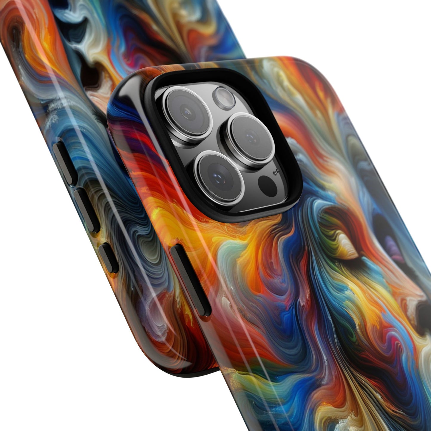 Custom Protective Whirlwind of Colors Iphone Case Compatible With Iphone 16 15 14 - Phone Cover