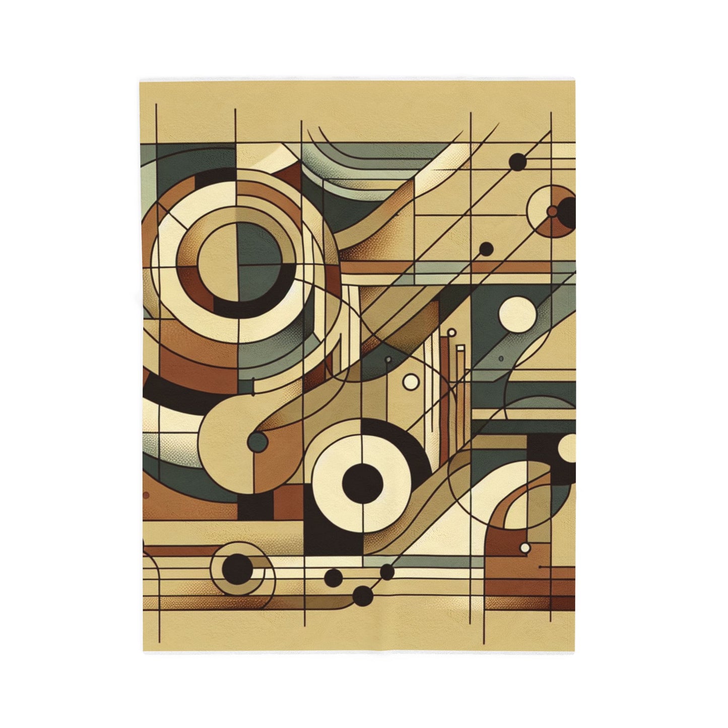 Geometric Harmony - Plush Blanket