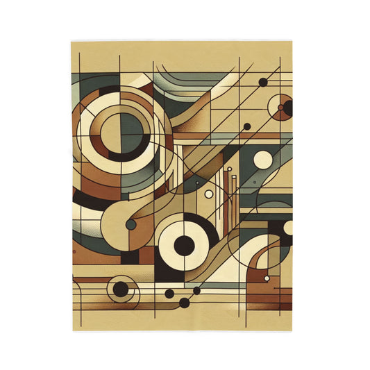 Geometric Harmony - Plush Blanket