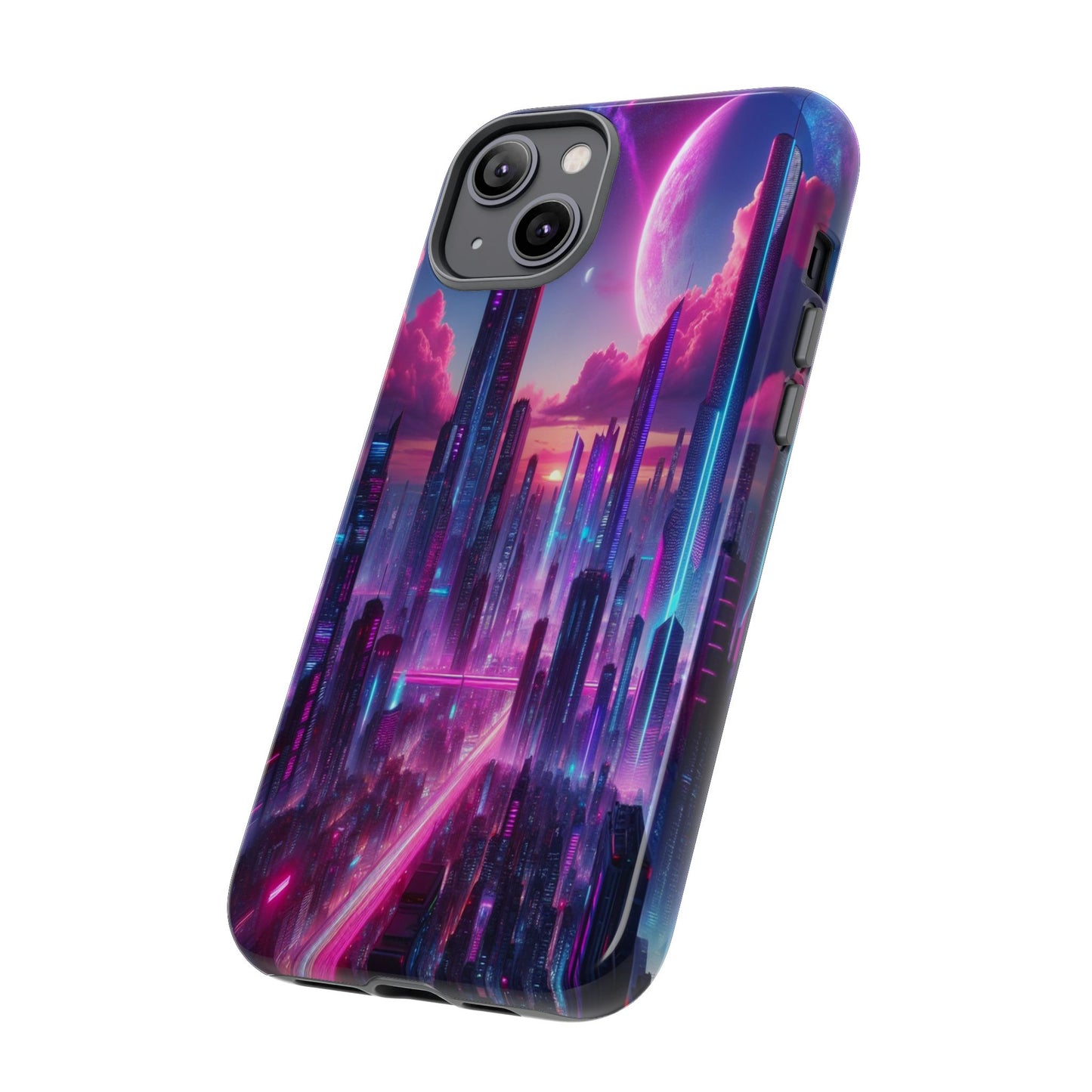 Futuristic Skyline Fantasy - Phone Case