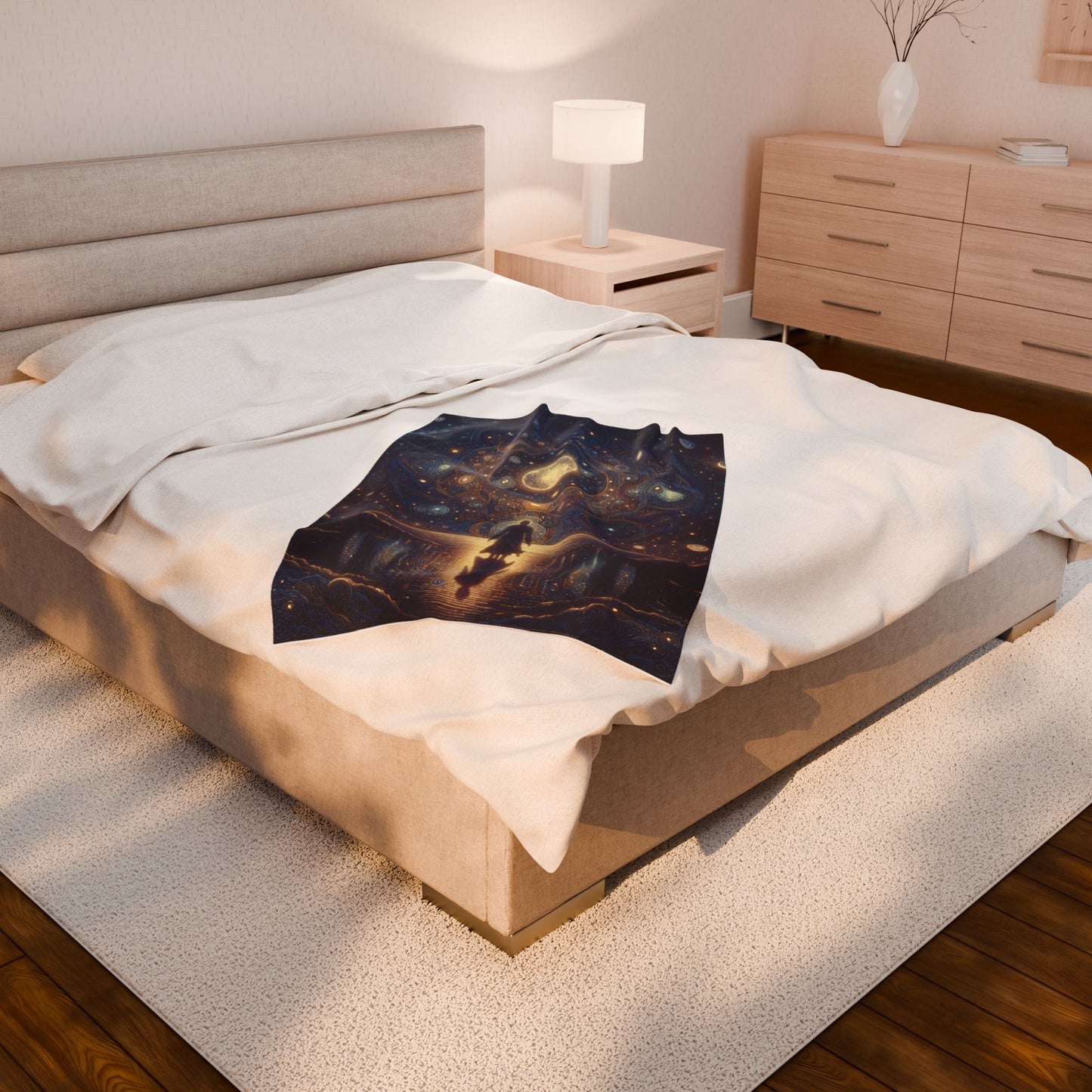 Celestial Wonders Unveiled - Plush Blanket