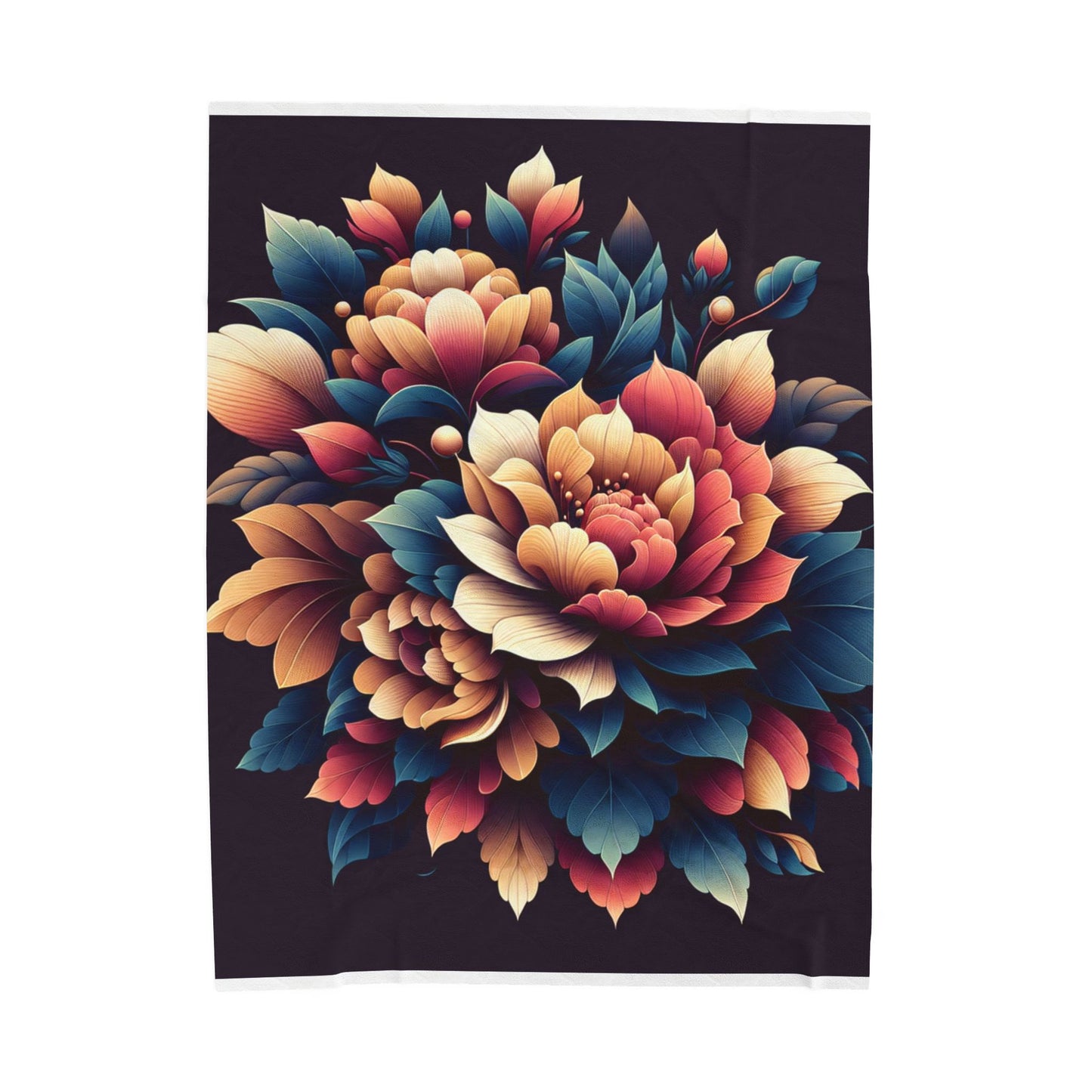 Nature's Flourish - Plush Blanket