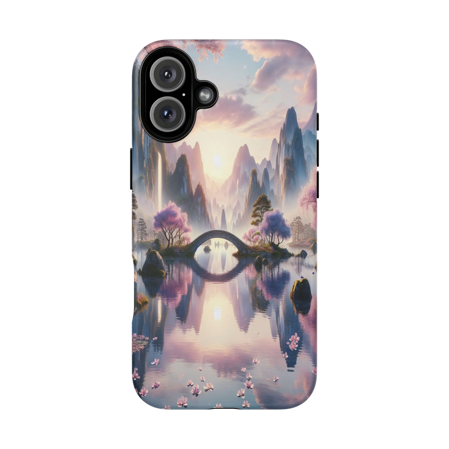 Ethereal Landscape Ablaze with Color - Phone Case