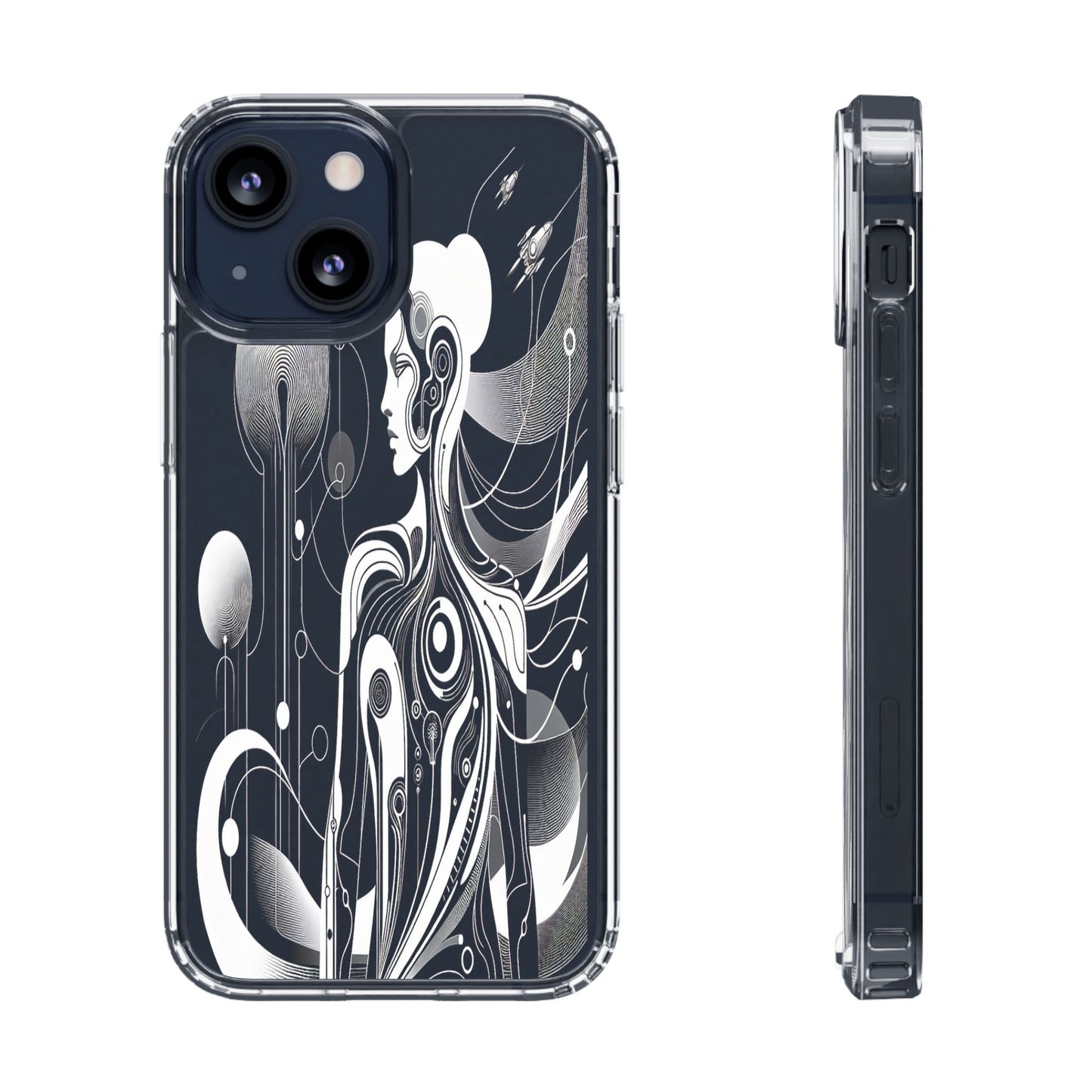 Transparent Galactic Ascent Iphone Case Compatible With Iphone 16 15 14 - Clear Phone Cover