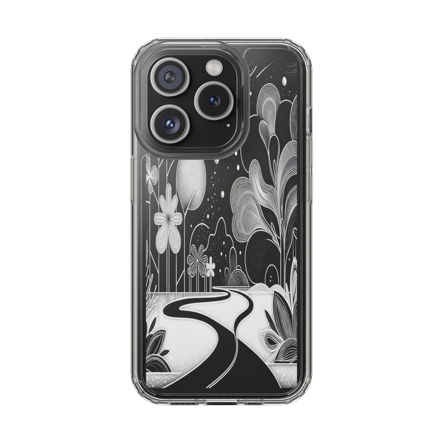 Transparent Pathway to Imagination Iphone Case Compatible With Iphone 16 15 14 - Clear Phone Cover