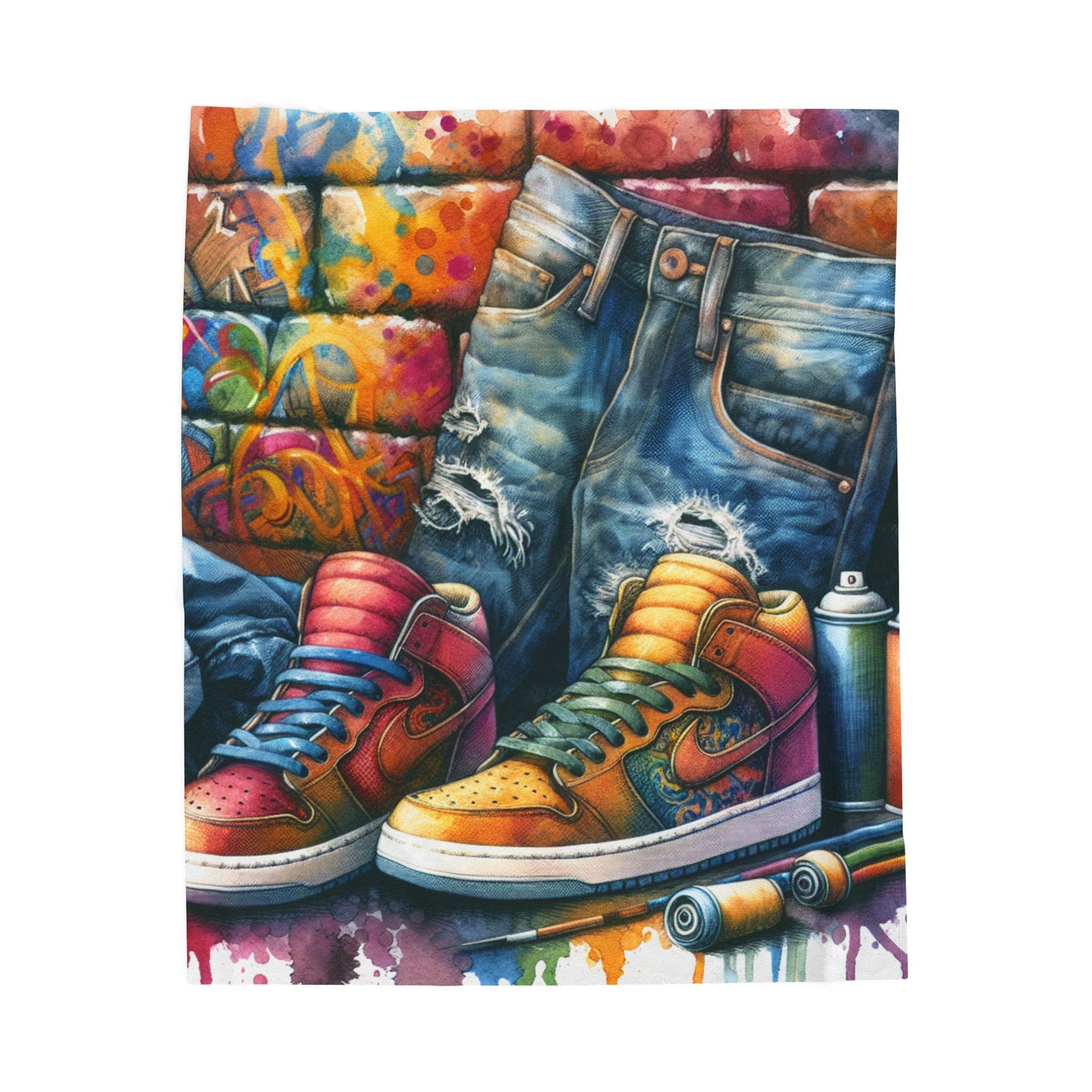 Street Expression Reimagined - Plush Blanket