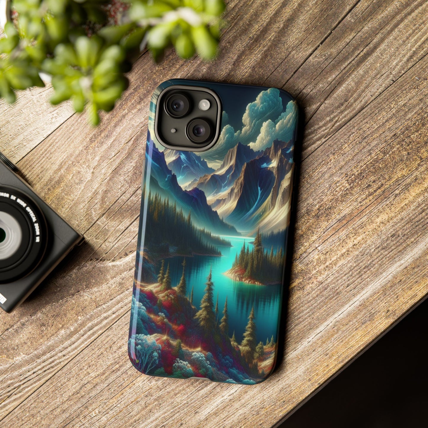 Custom ProtectiveMajestic Peaks and Tranquil WatersIphone Case Compatible With Iphone 16 15 14 - Phone Cover