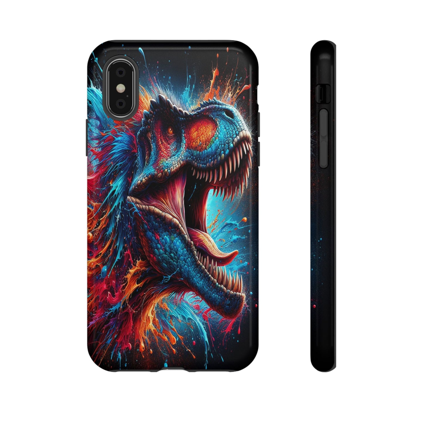 Colorburst Dinosaur Roar - Phone Case