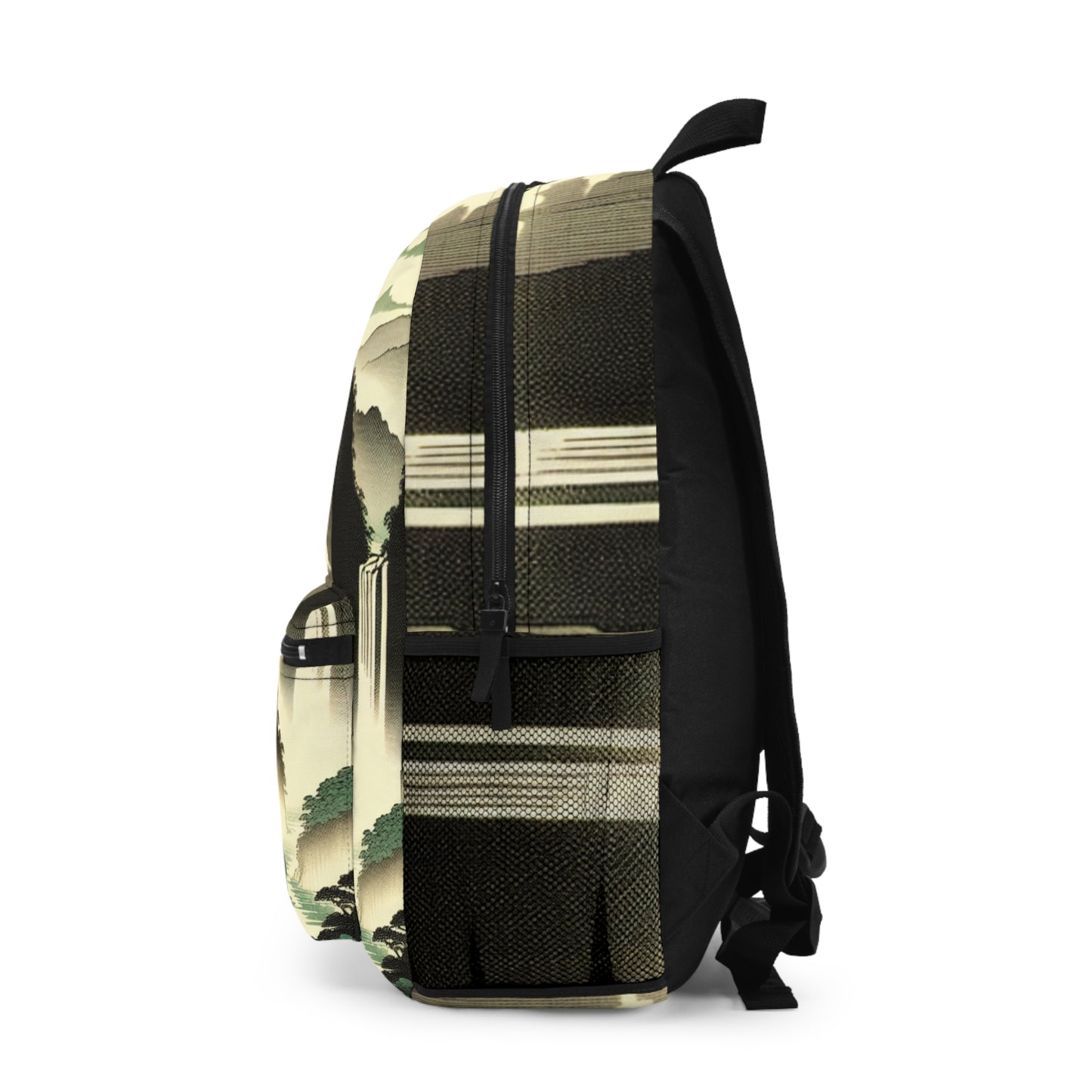 Majestic Cliffs and Waterfall Scene- Backpack