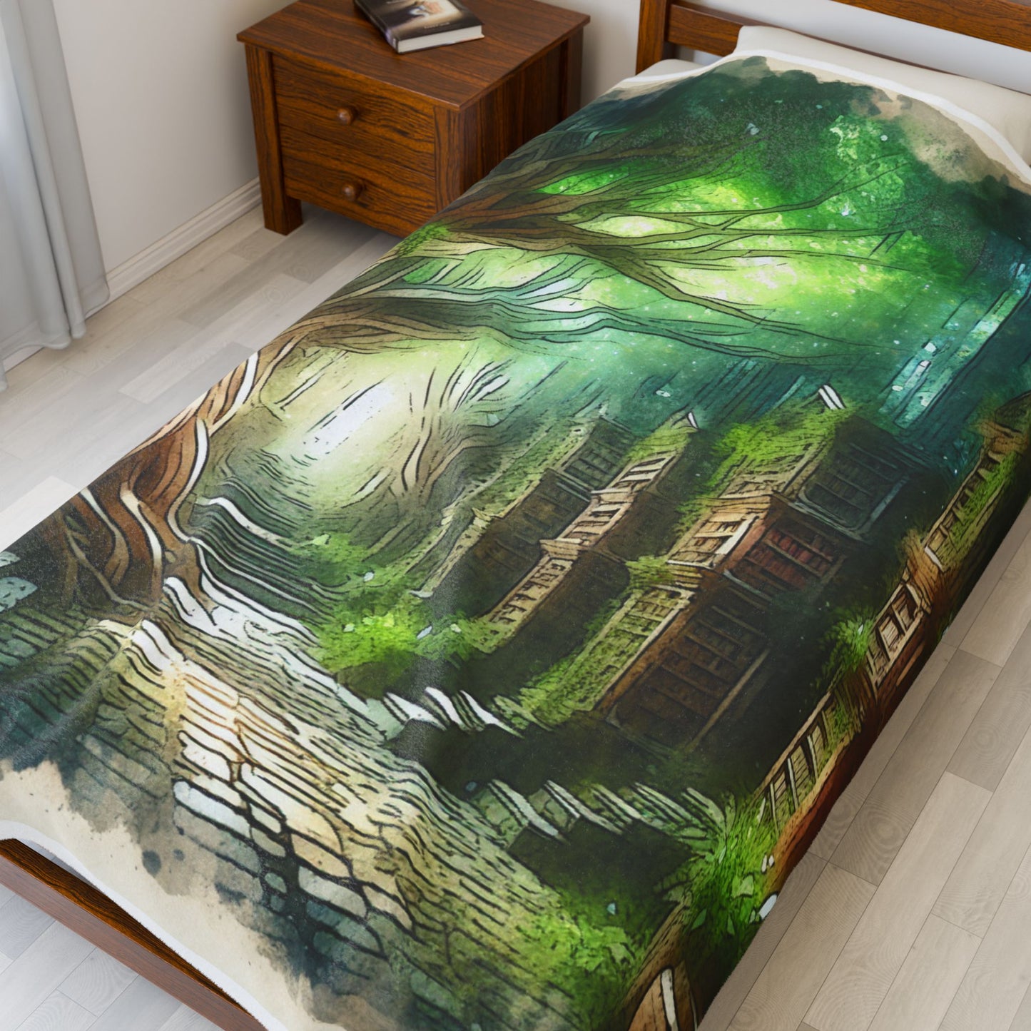 Library of Enchantment - Plush Blanket