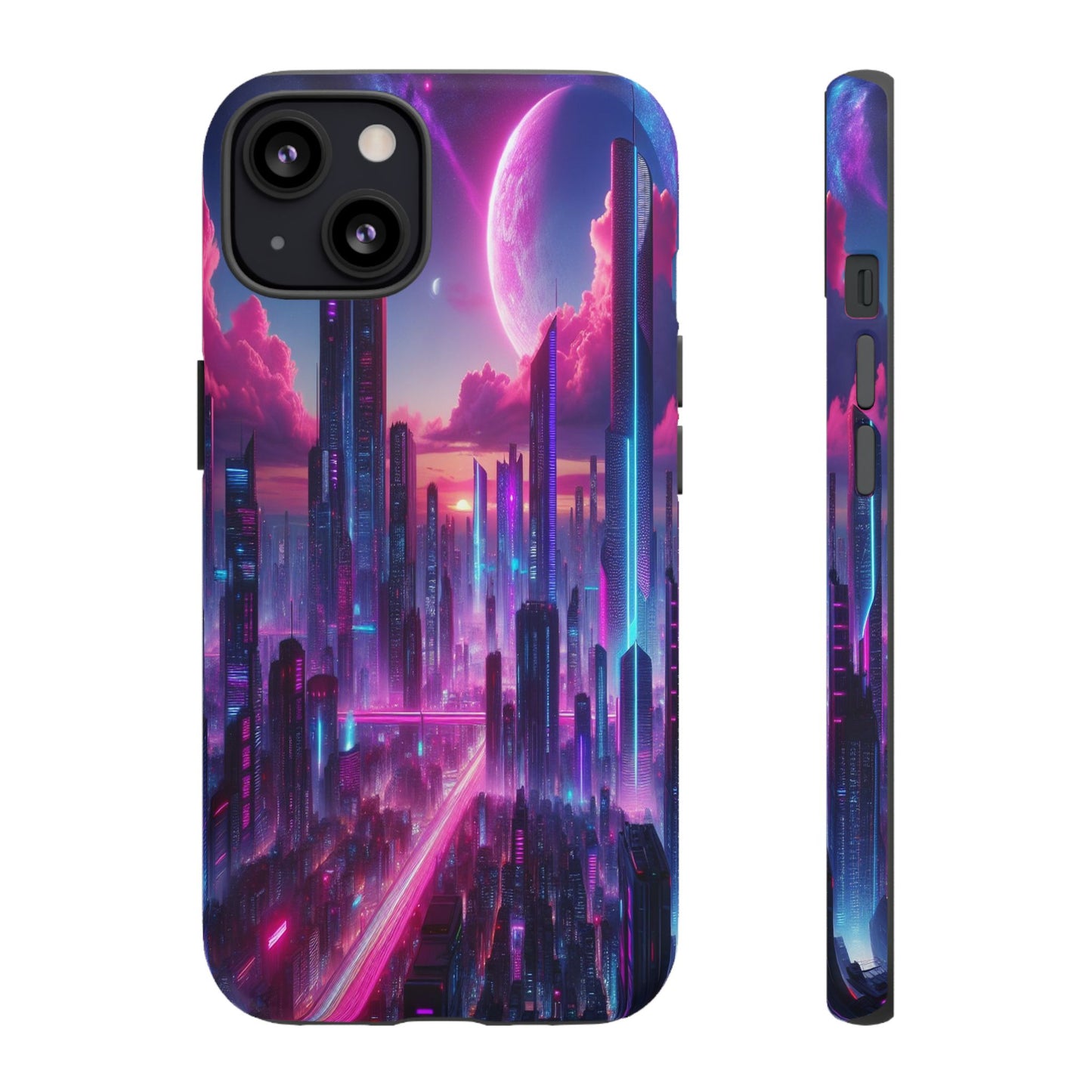 Futuristic Skyline Fantasy - Phone Case