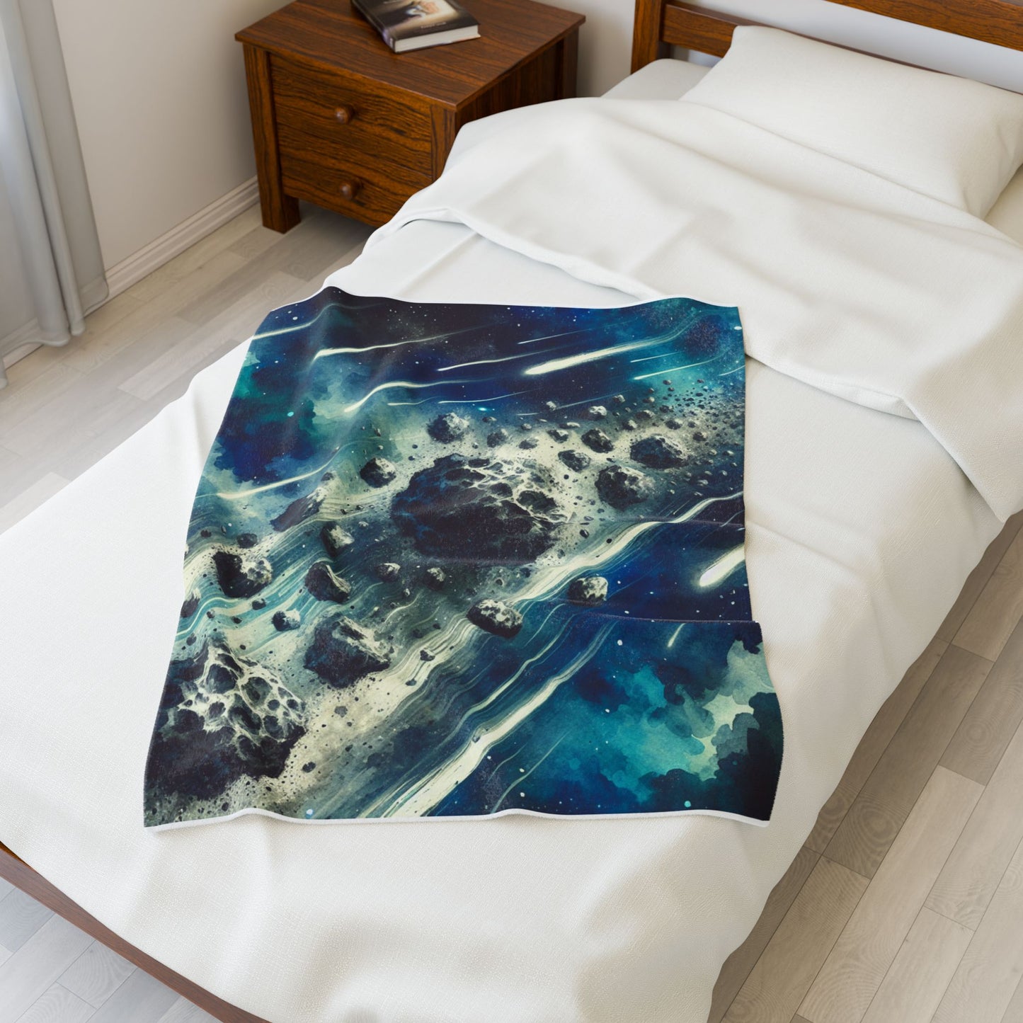 Asteroid Cascade - Plush Blanket