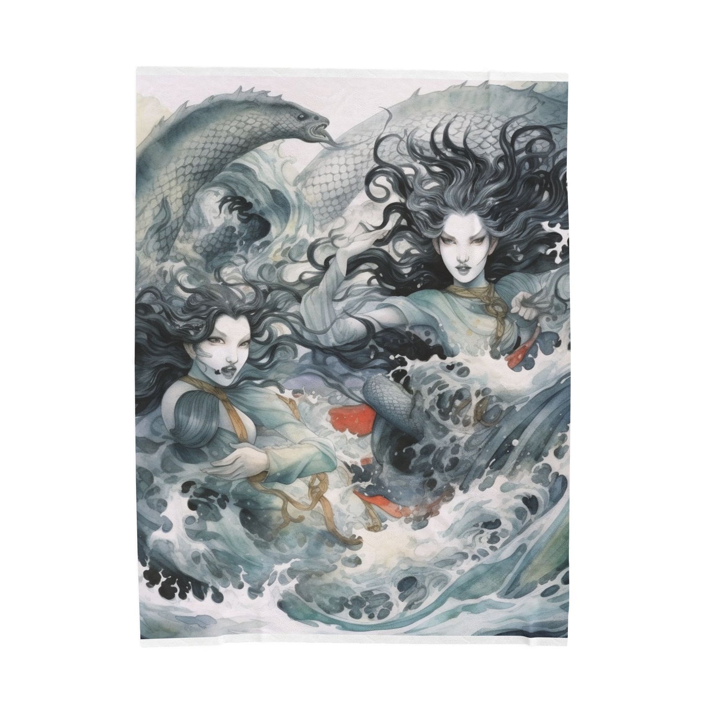 Mystical Sea Guardians Dance- Plush Blanket