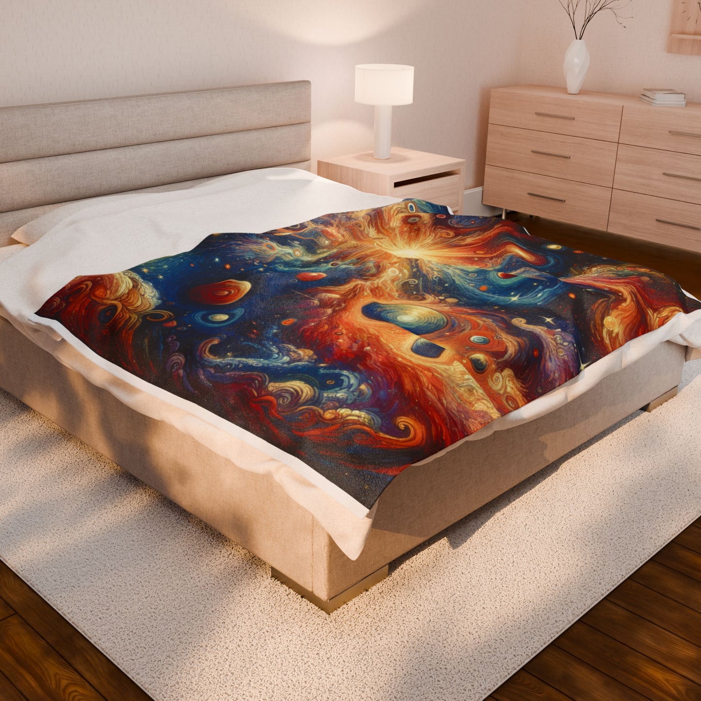 Celestial Spirals - Plush Blanket
