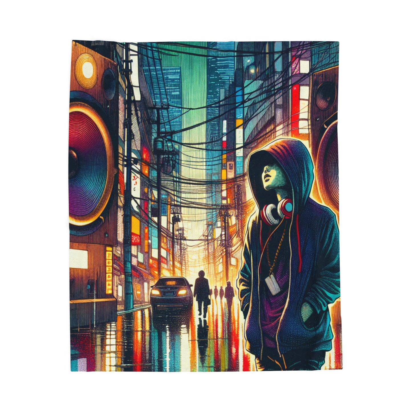 Rhythm in Motion - Plush Blanket