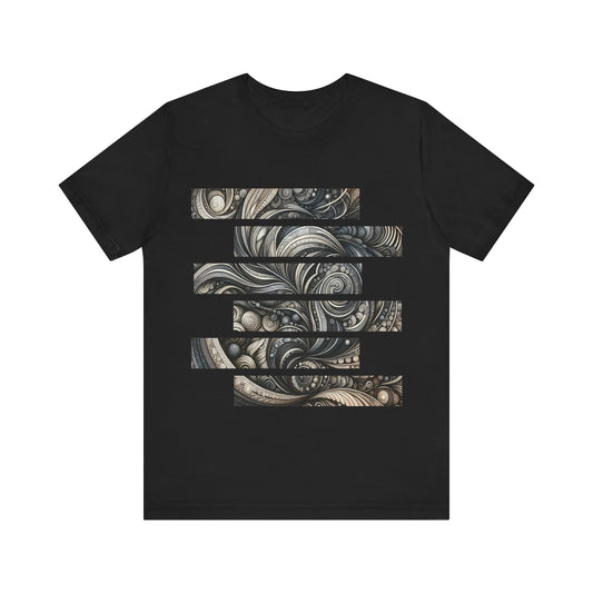 Monochromatic Swirl Odyssey - Jersey Short Sleeve Tee