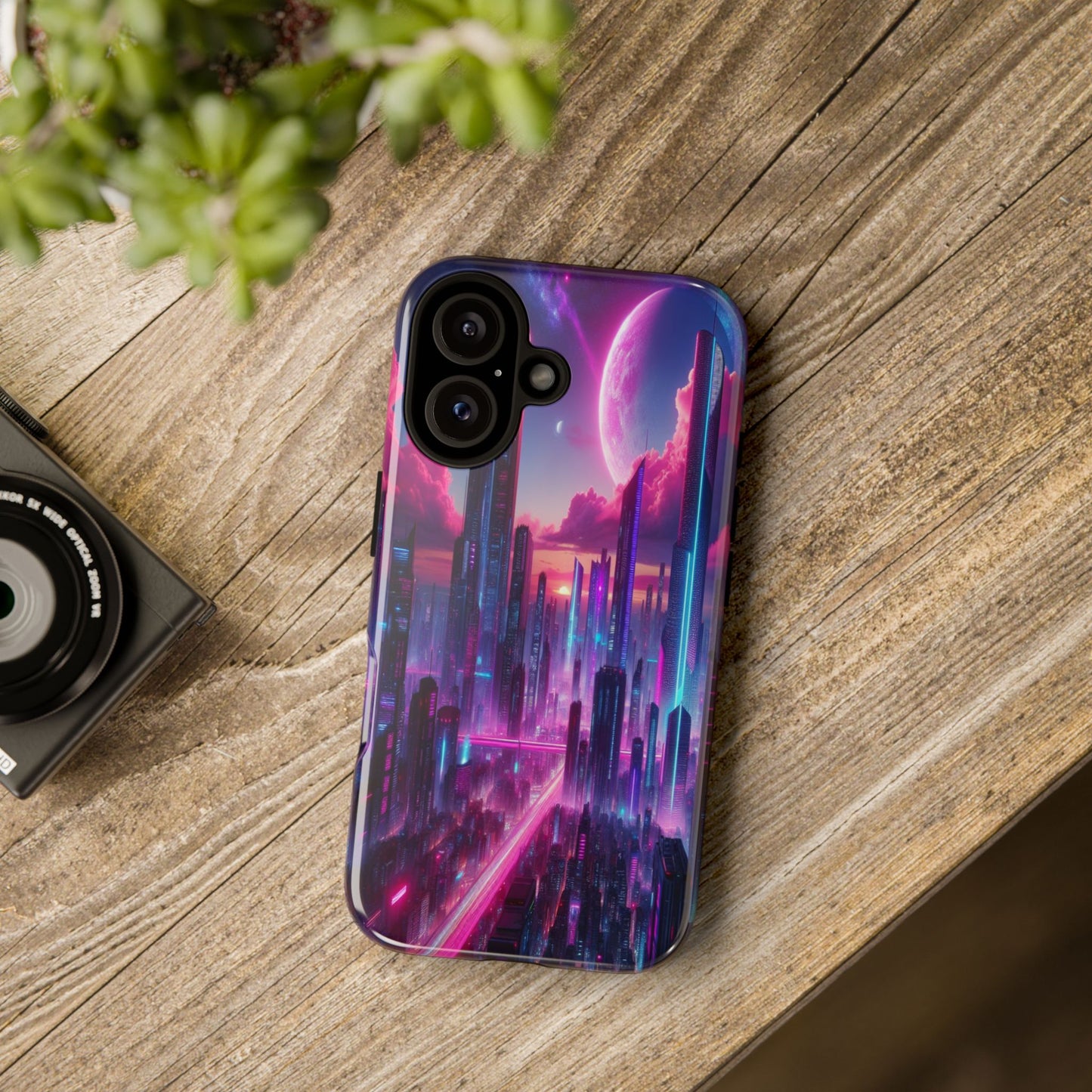 Futuristic Skyline Fantasy - Phone Case