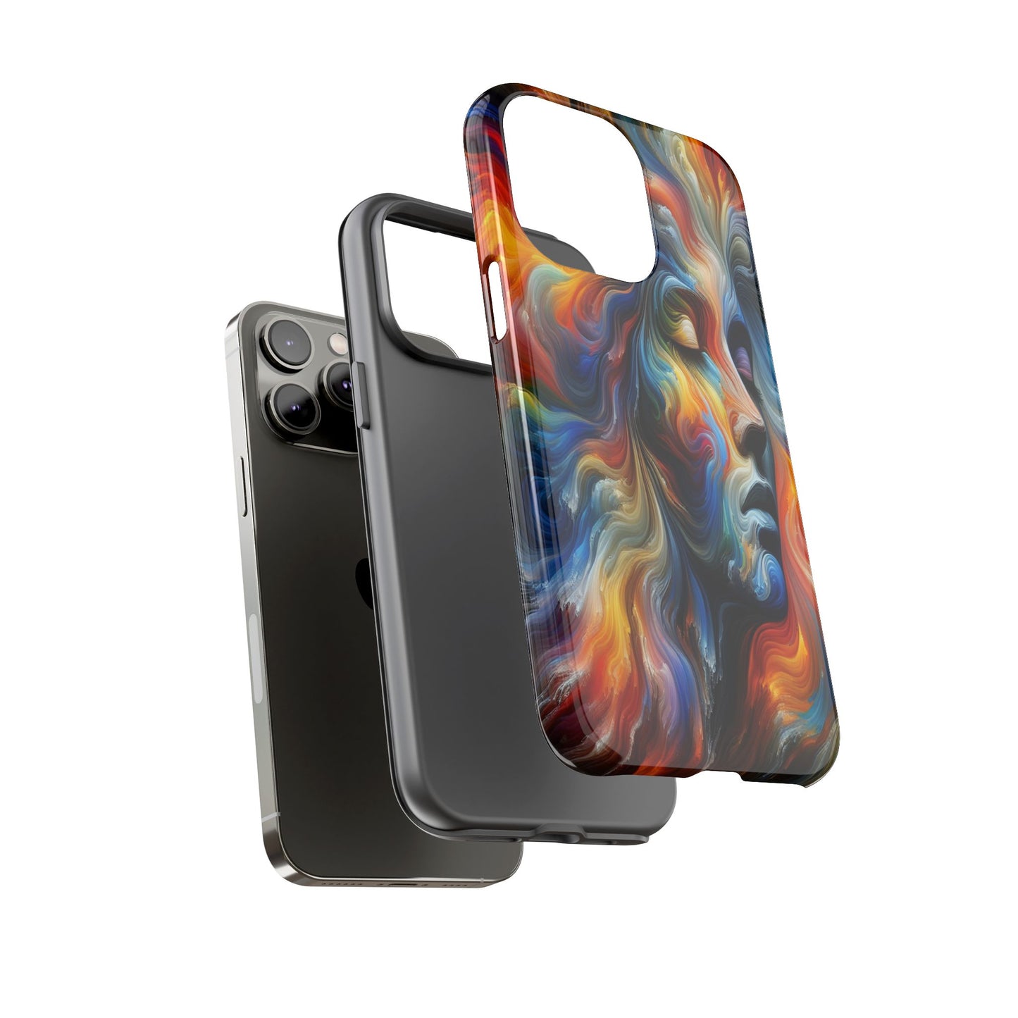 Custom Protective Whirlwind of Colors Iphone Case Compatible With Iphone 16 15 14 - Phone Cover