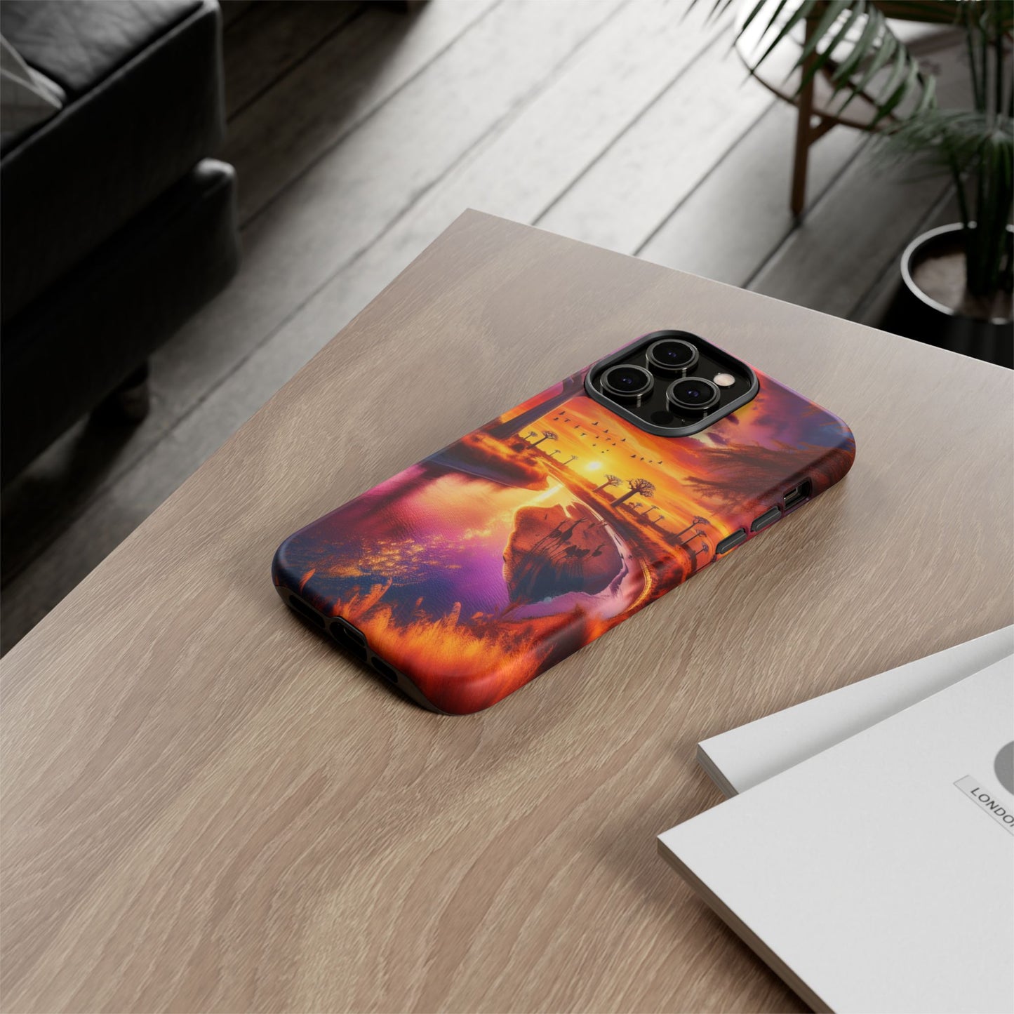Journey Through Radiant Savannah - Phone Case