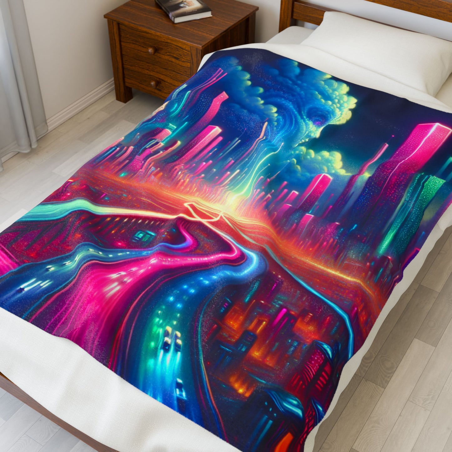 The Luminous Metropolis - Plush Blanket