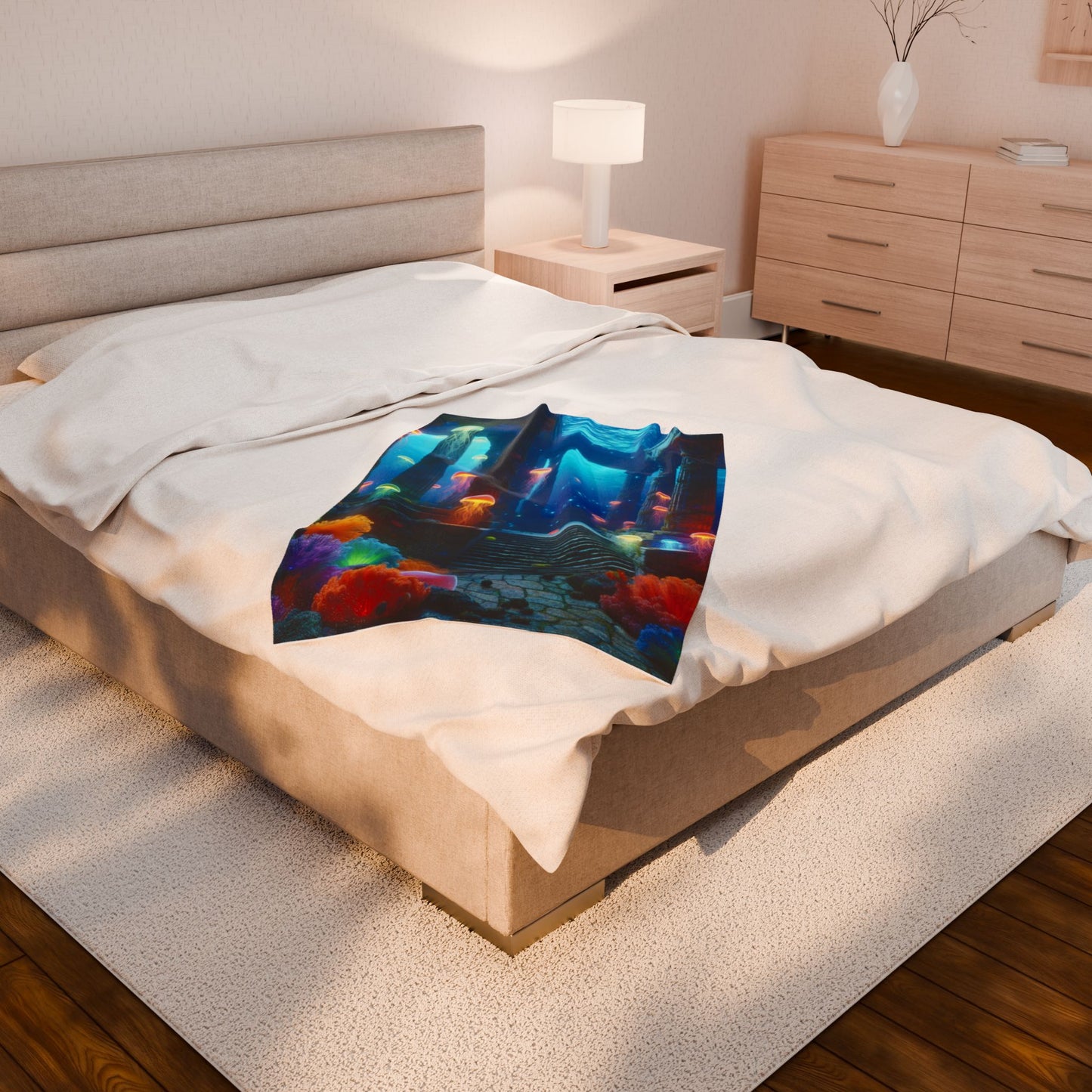 Undersea Illumination- Plush Blanket