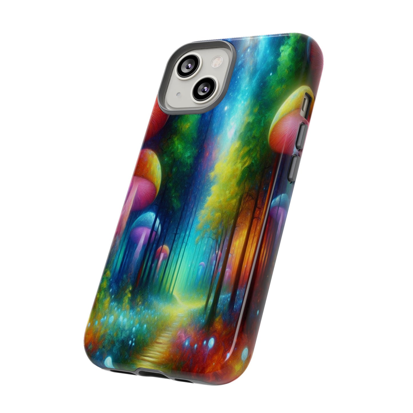 Mushroom Pathway in a Mystical Forest - Phone Case