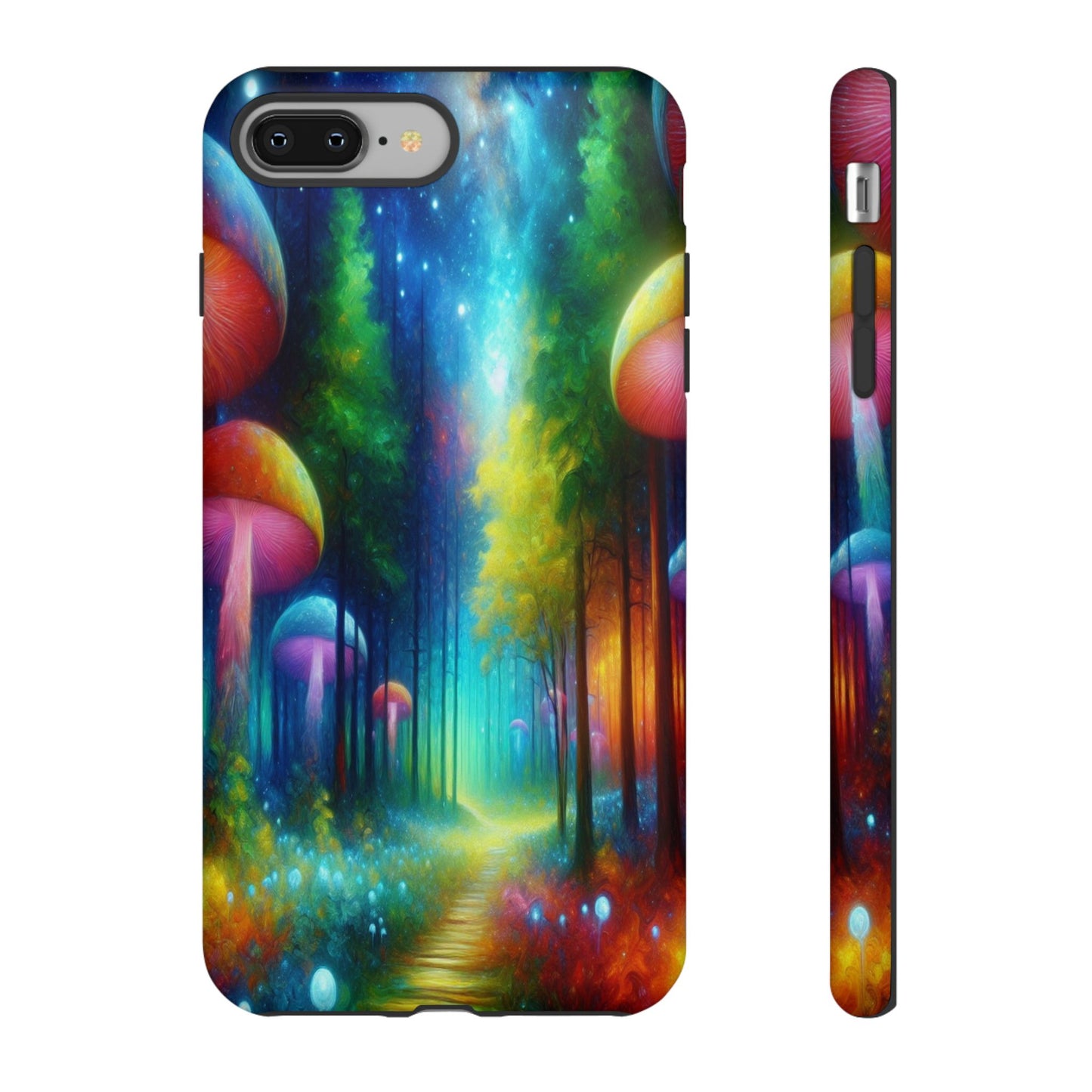Mushroom Pathway in a Mystical Forest - Phone Case