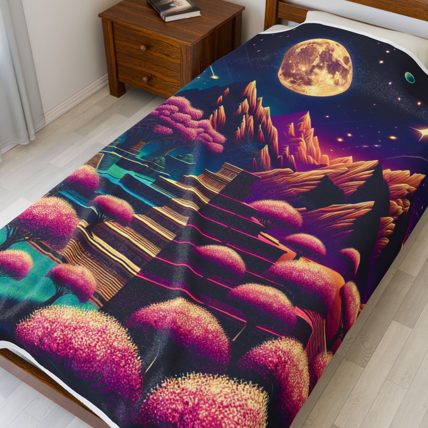 Lunar Fantasia- Plush Blanket