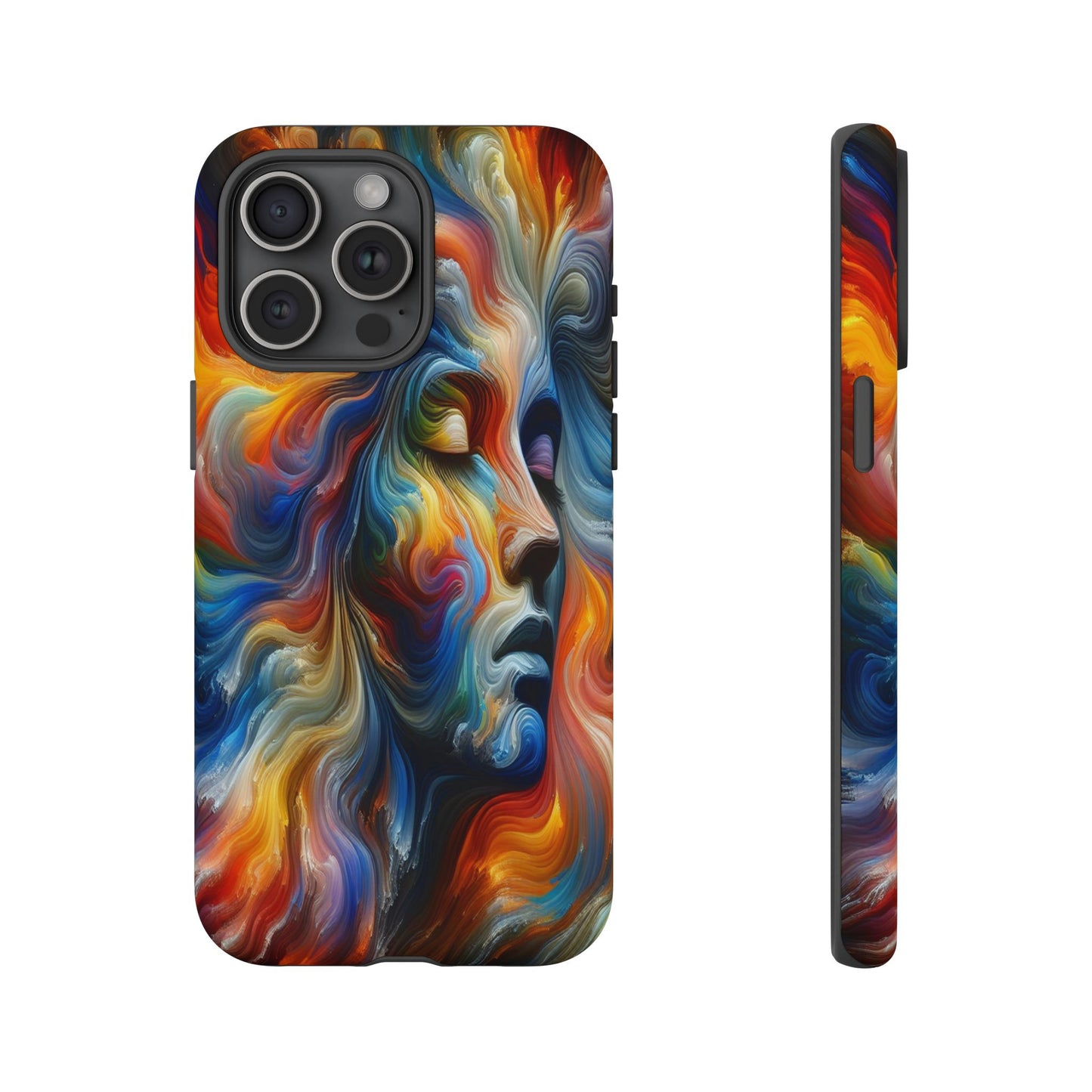 Custom Protective Whirlwind of Colors Iphone Case Compatible With Iphone 16 15 14 - Phone Cover