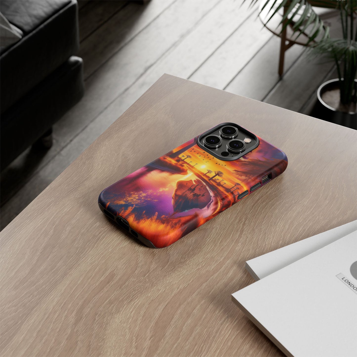 Journey Through Radiant Savannah - Phone Case
