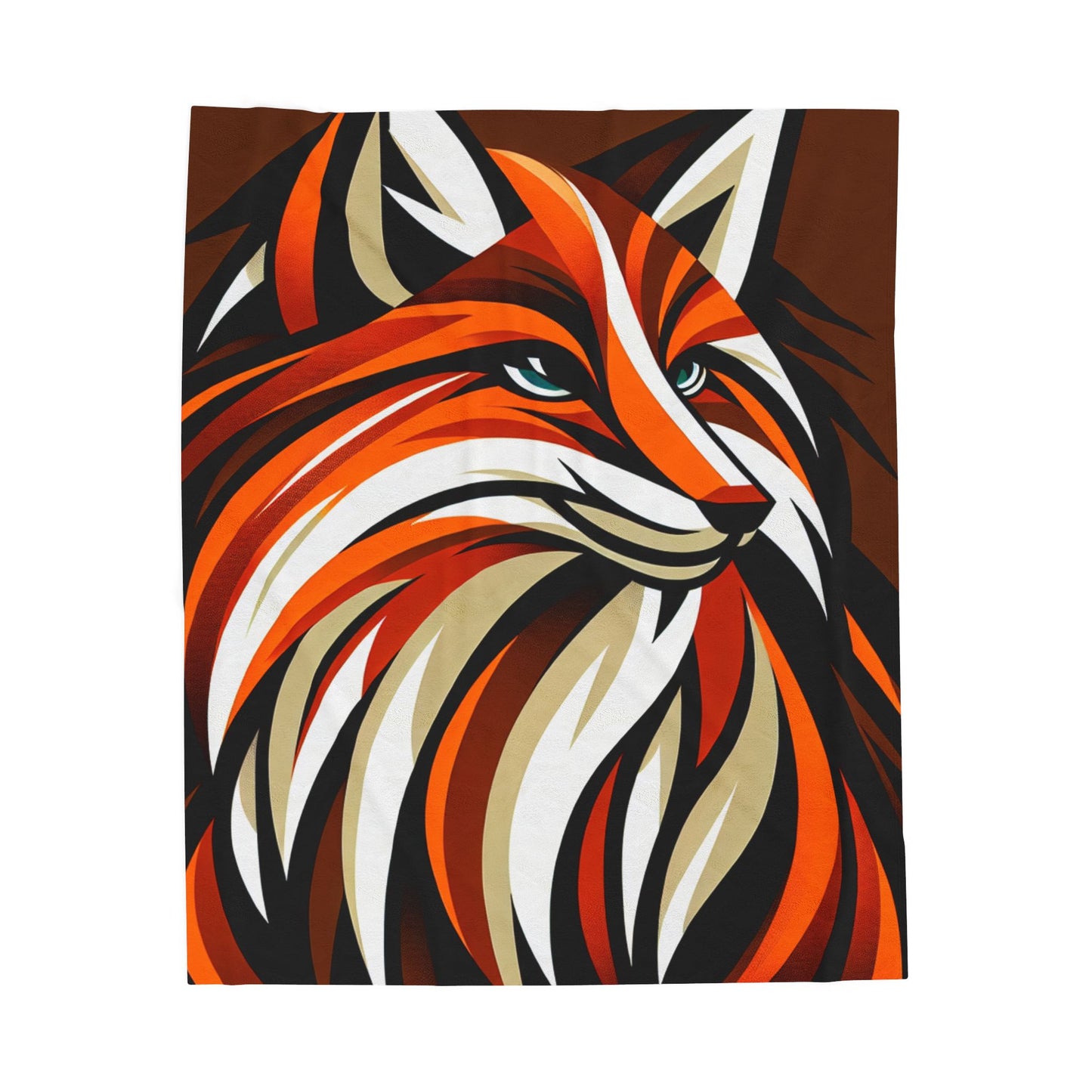 Foxy Vibes in Vibrance - Plush Blanket