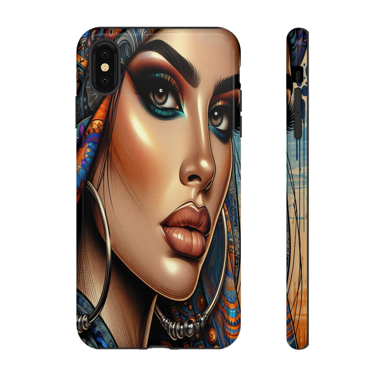 Protective Mystical Portrait in Patterns Iphone Case Compatible With Iphone 16 15 14 - Phone Cover