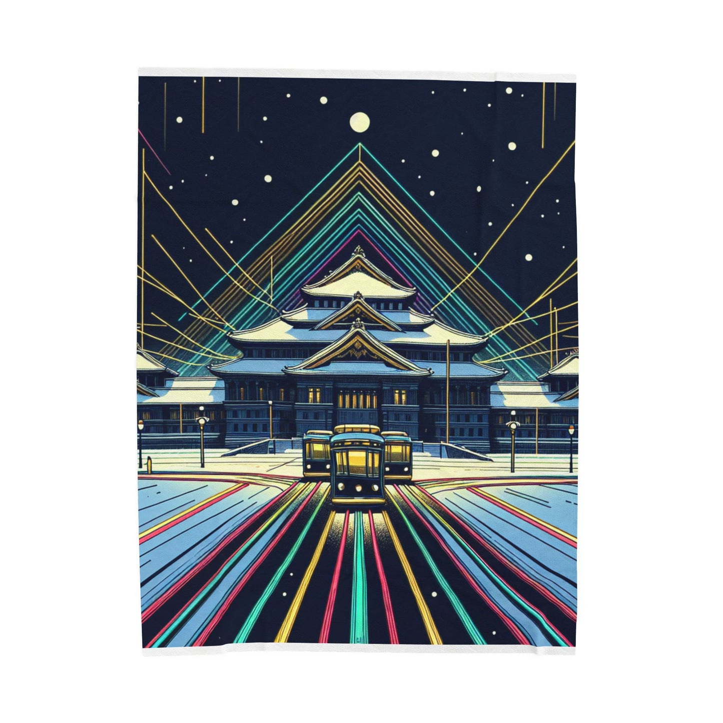 Palace of Light and Snowflakes - Plush Blanket